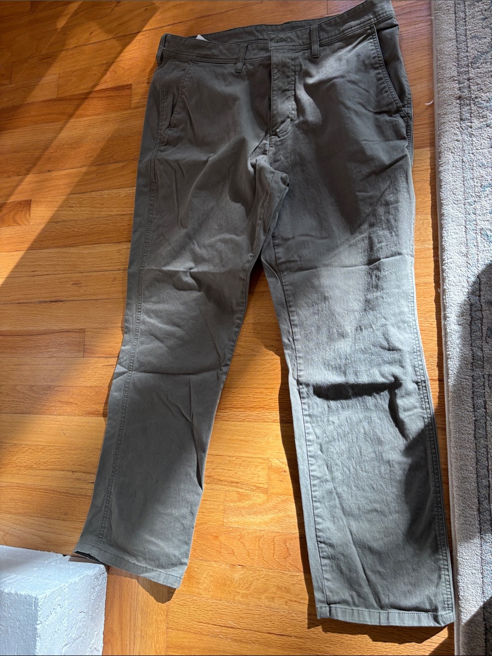 L.L. Bean Men's Olive Chino Trousers